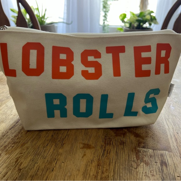 Cute Lobster Rolls Zipper Bag Travel Makeup Weekender - Picture 2 of 12